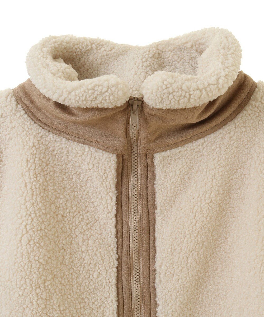 Green Parks スタンドカラーボアＺＩＰベスト 