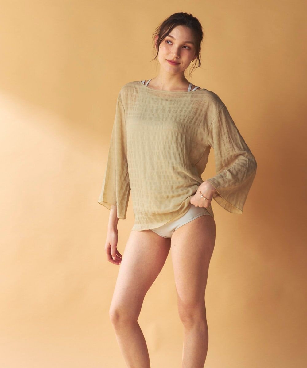 OP／FILA 【Ocean Pacific】シアートップス付き4点セット水着 