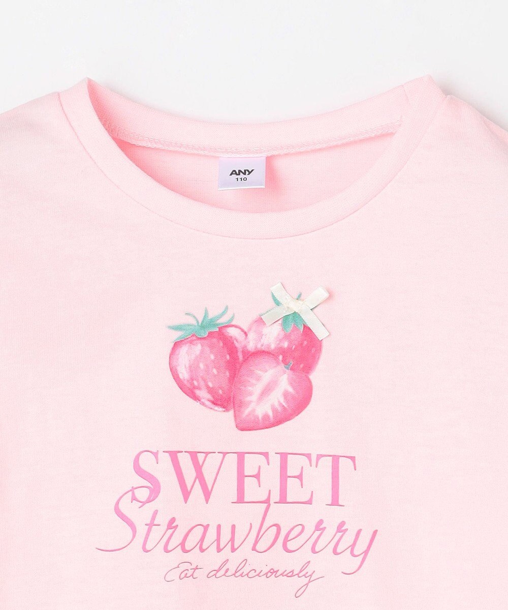 ANY KIDS 【Strawberry Collection】アートプリント 長袖Tシャツ 