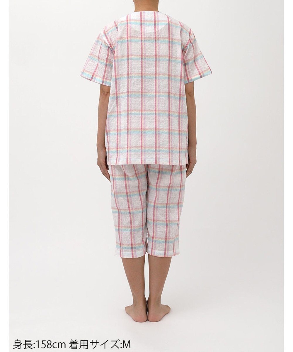 ワコール／睡眠科学 パジャマ 5分袖 半袖 7分丈 綿混(本体) 上下セット 前開き レディース YDT142 睡眠科学／ワコール 