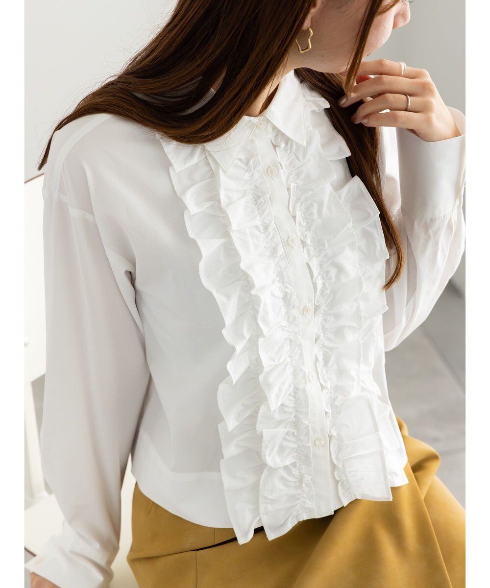 Te chichi フリルクロップトシャツ 