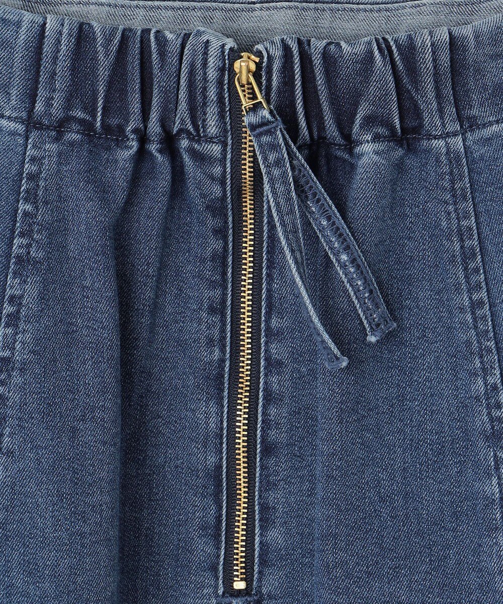 組曲 S 【ストレッチ】ミッドデニム フレアスカート 