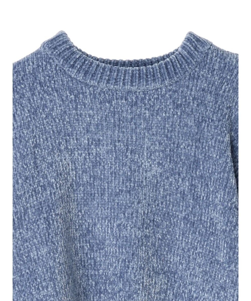 earth music&ecology シャイニーベロアモールプルオーバー 