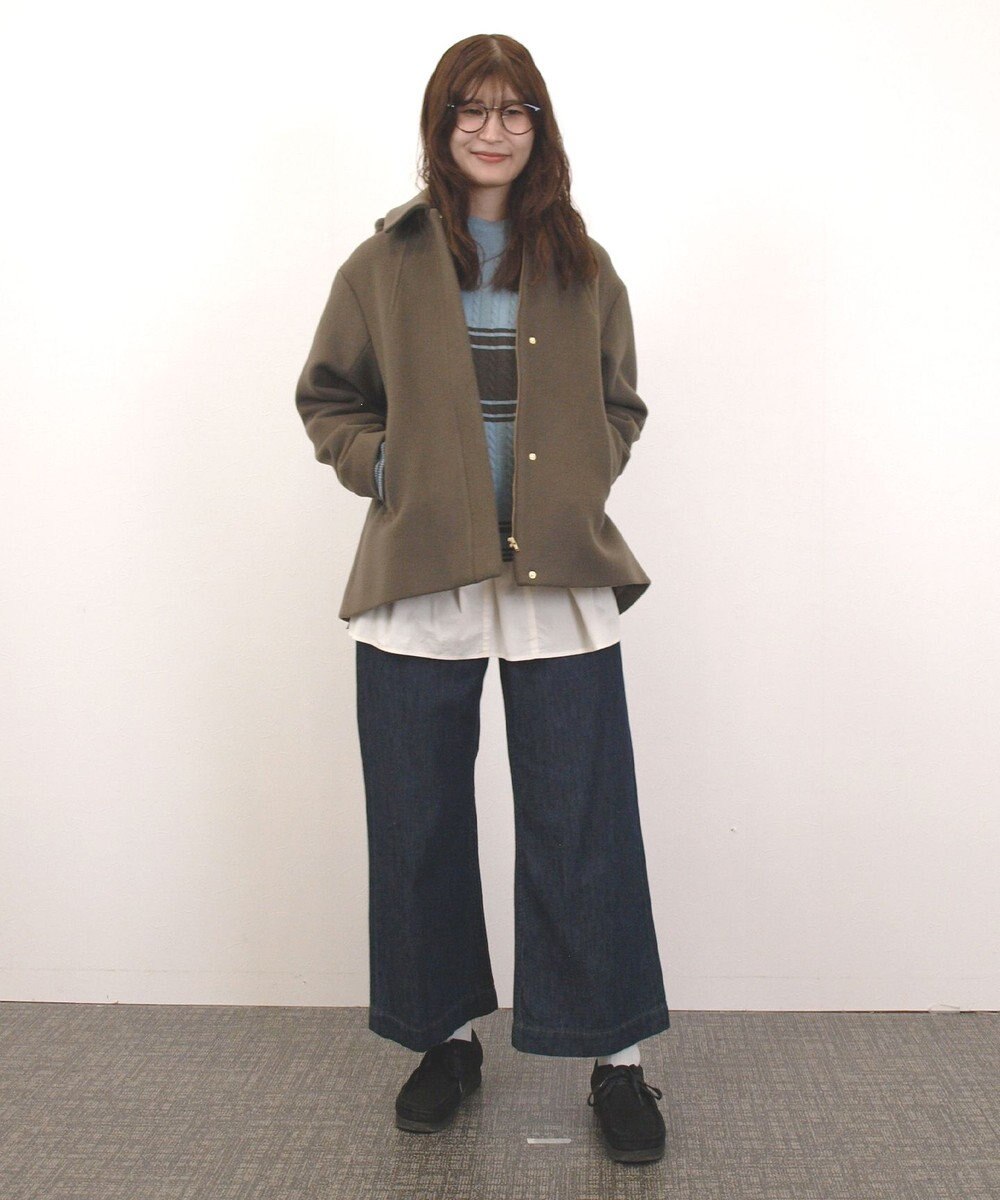 J.PRESS YORK STREET 【WOMEN】2WAY メルトン ショートコート 