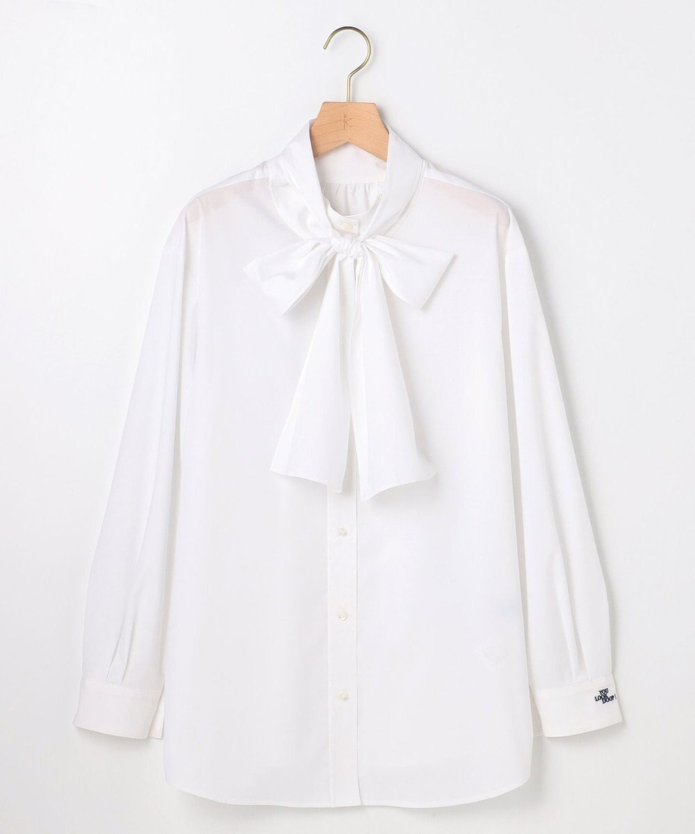 組曲 S 【加藤ローサさん着用 / 前後着用可】コットンタッチシャーティング刺繍入り ブラウス 