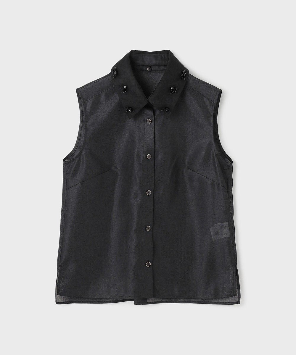 GRACE CONTINENTAL シアーメッシュノースリーブ 