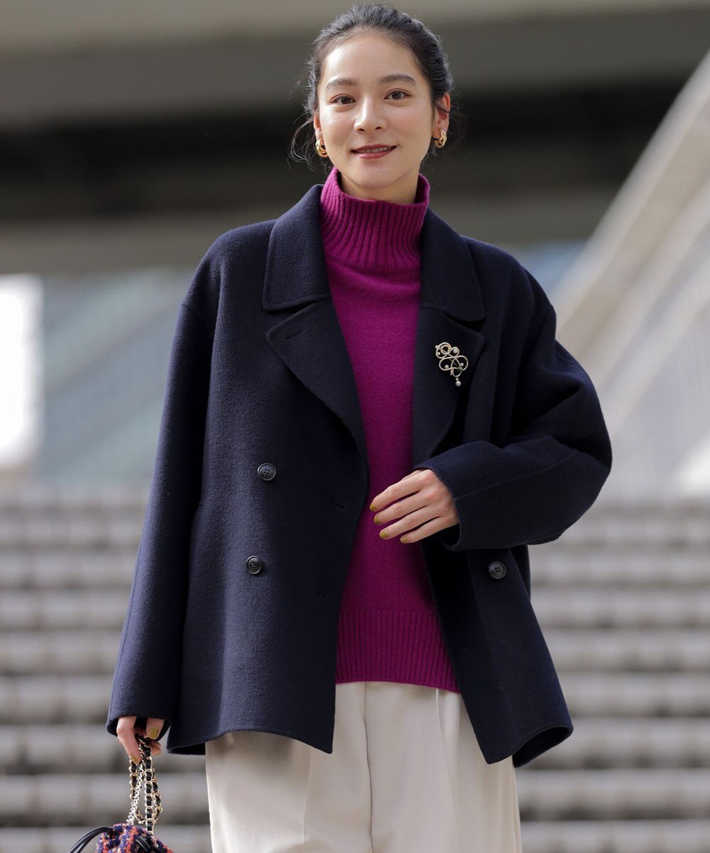 組曲 S ダブルブレストリバー コート 