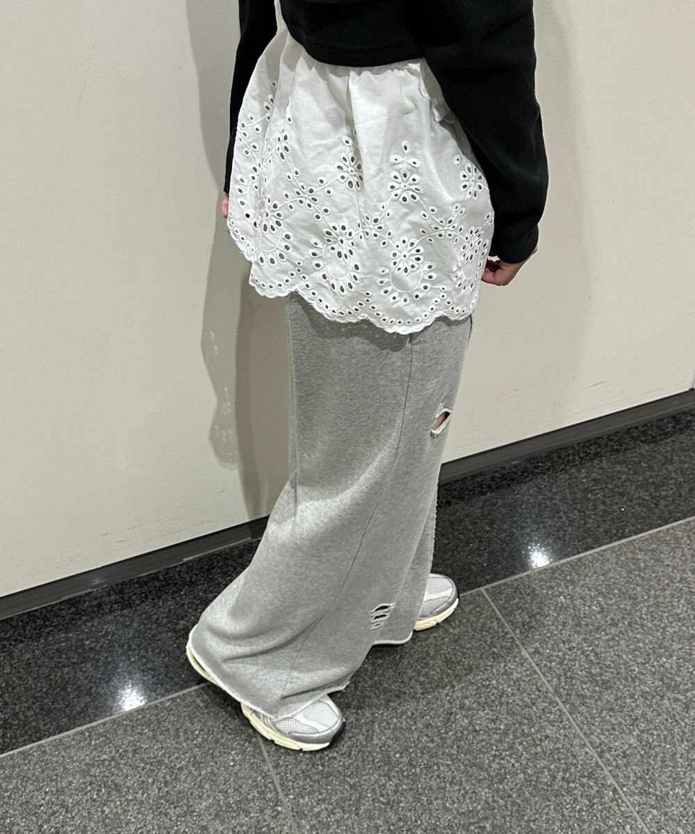 WEGO エンブロレースリボンスカート 