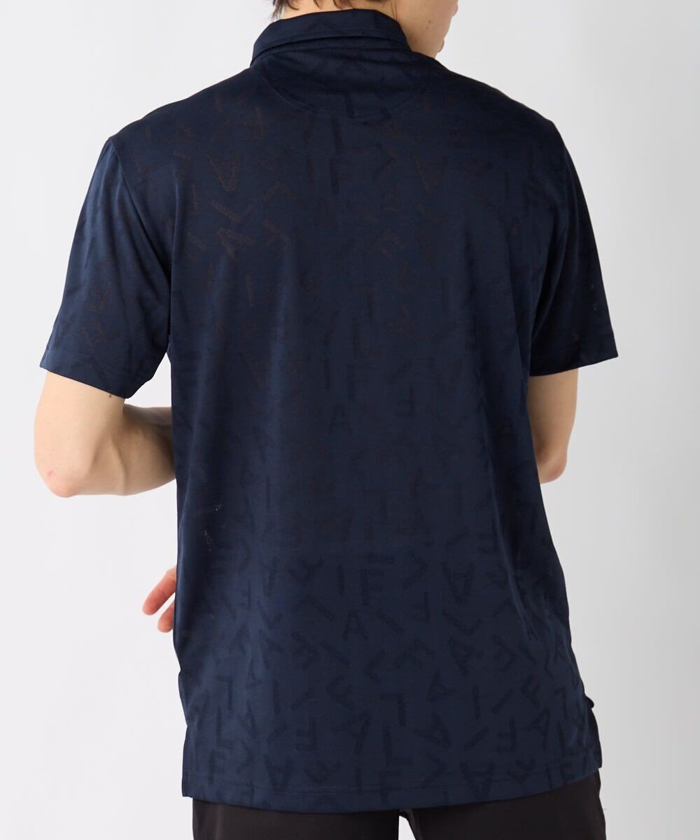 FILA GOLF／marie claire 【FILA GOLF】メッシュ加工ロゴ半袖ポロシャツ 