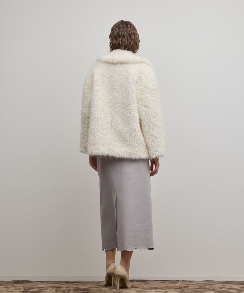 GRACE CONTINENTAL フェイクファーPコート 