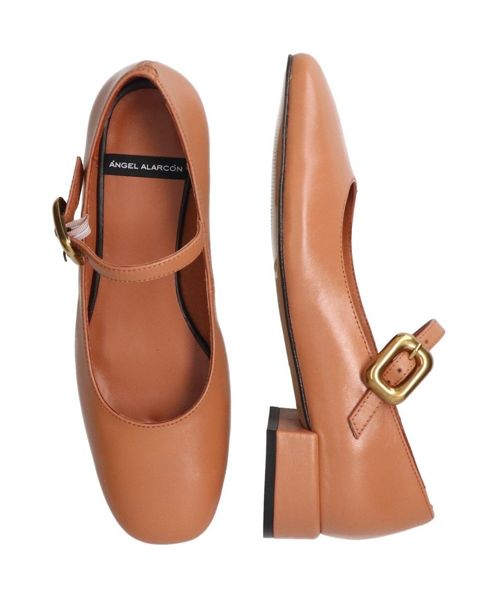 INTER-CHAUSSURES 【ANGEL ALARCON】ローヒールストラップパンプス 