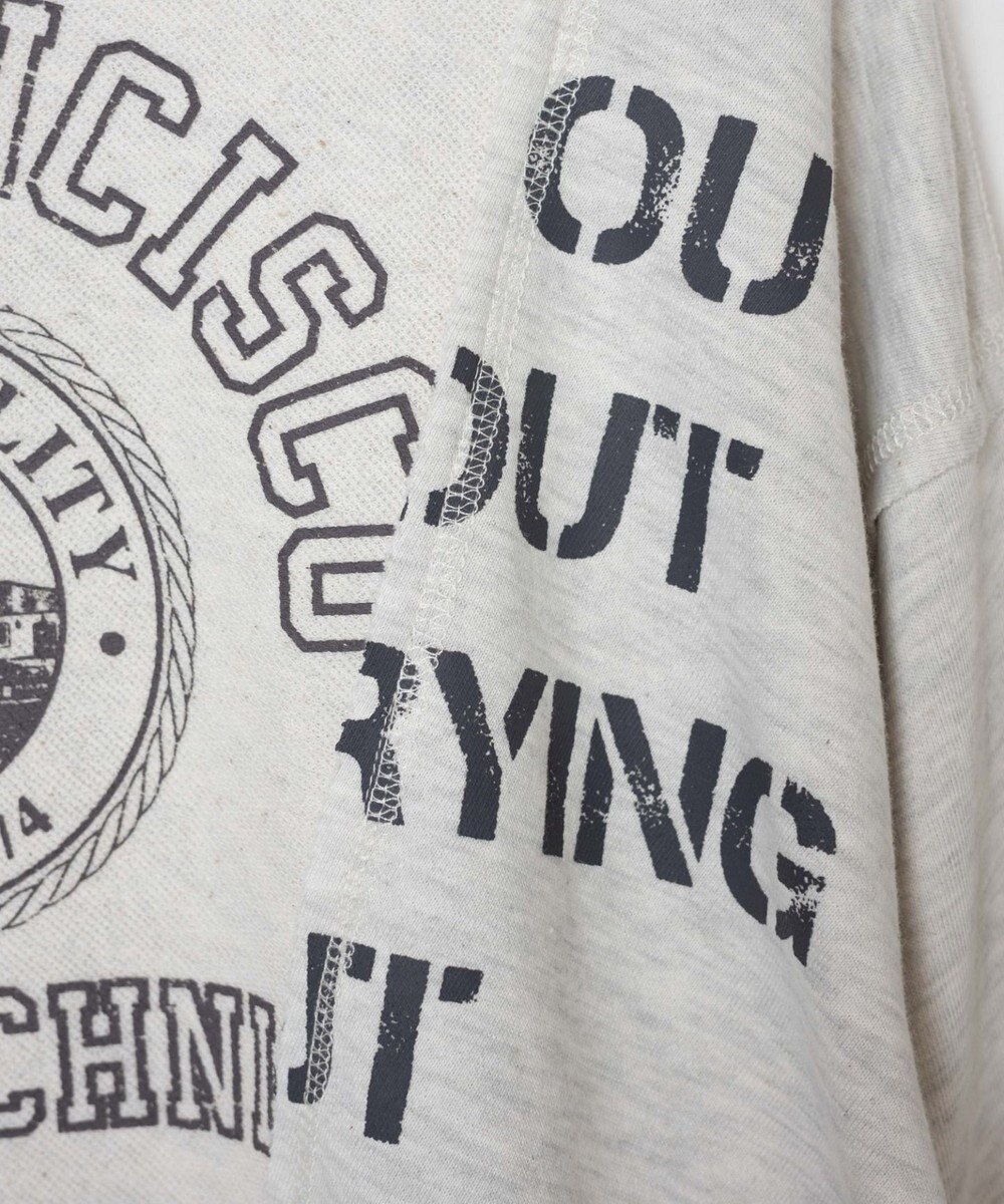 WEGO リメイク風切り替えショートスウェット 