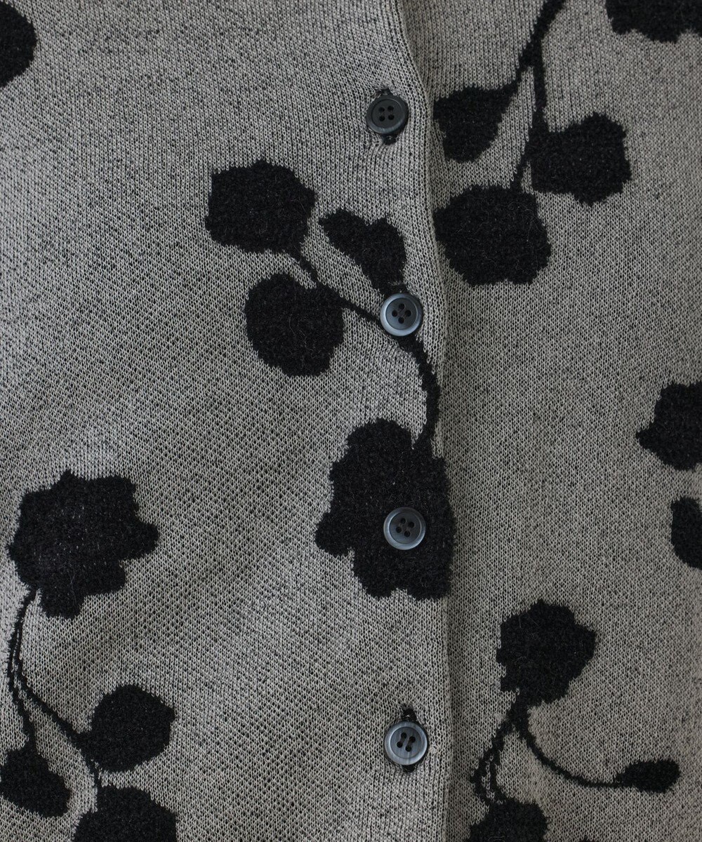 GRACE CONTINENTAL フクレジャガードニットカーディガン 