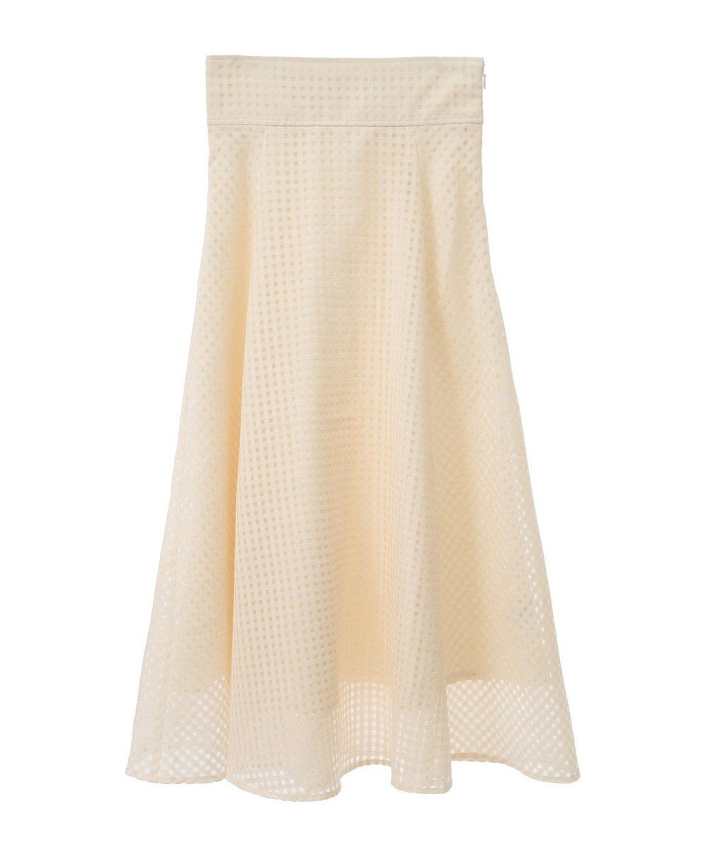 earth music&ecology シアーチェックスカート 