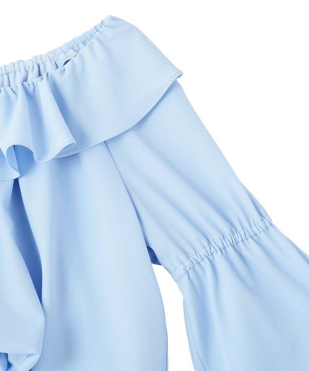 earth music&ecology 2wayオフショルバルーンヘムフリルブラウス 