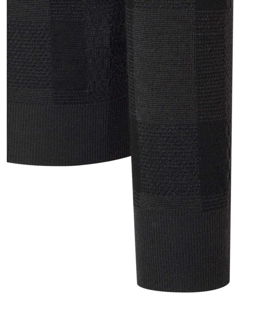 DAKS 【DAKS GOLF】ウールブレンドストレッチチェックセーター 