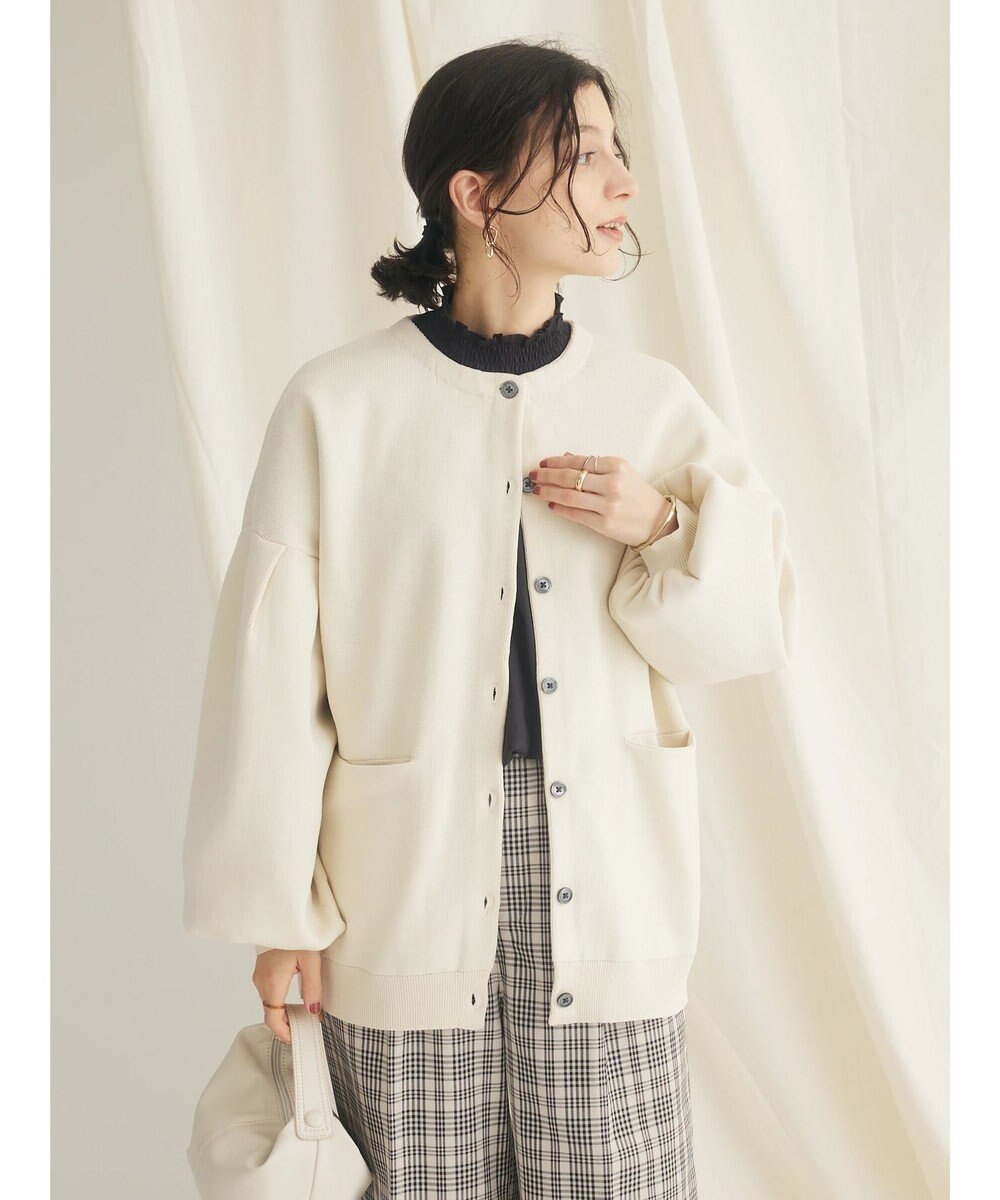 CRAFT STANDARD BOUTIQUE インドコットンシャーリングハイネックブラウス 