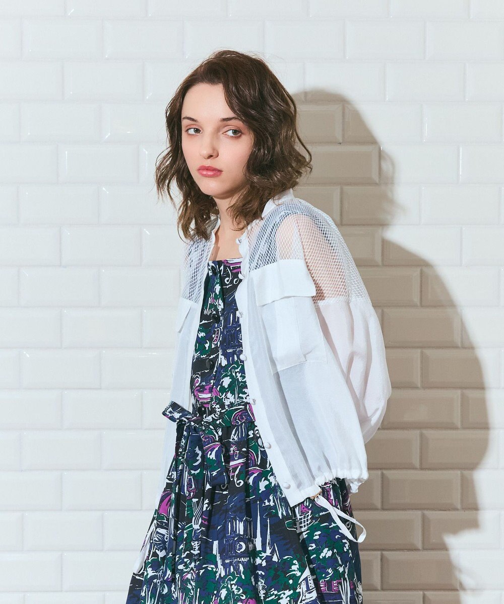 GRACE CONTINENTAL メッシュコンビシアーブルゾン 