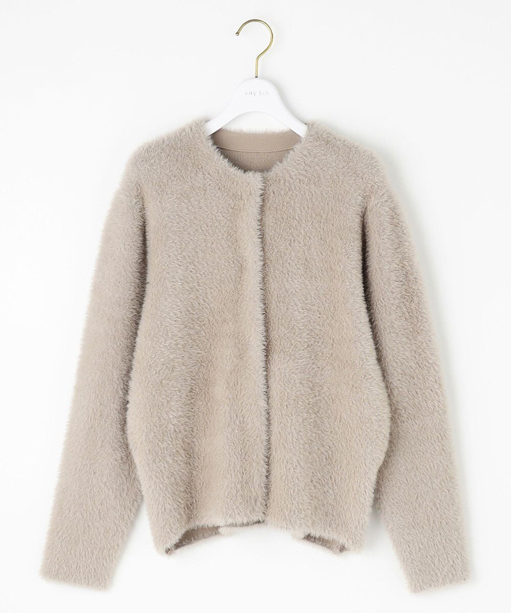 ANY SIS フェザーニット ジャケット 