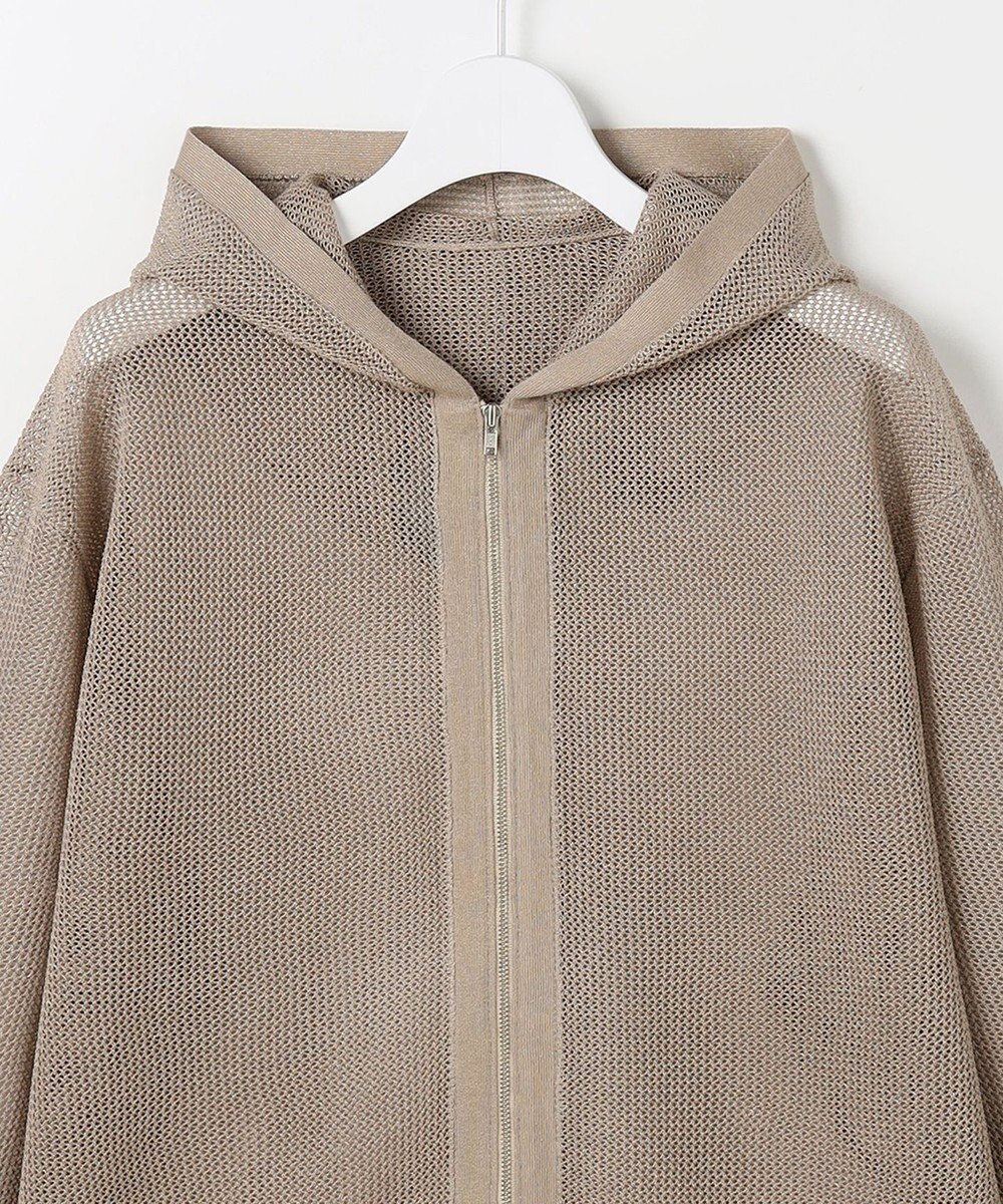 自由区 ライトメッシュジップ パーカー 