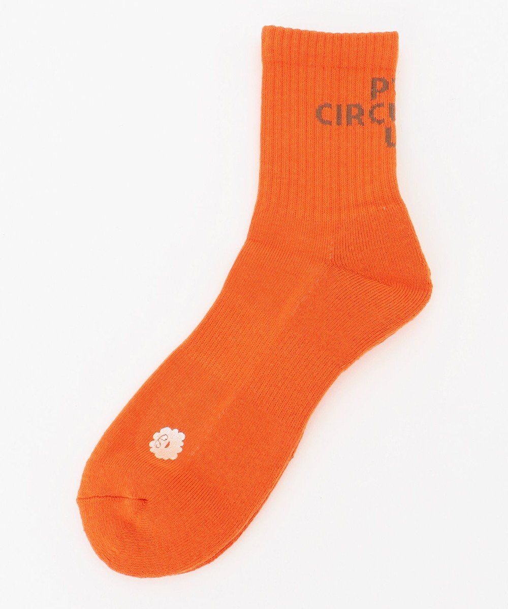 PW CIRCULUS 【MEN】【土踏まずをサポート】ロゴ ミドルソックス 