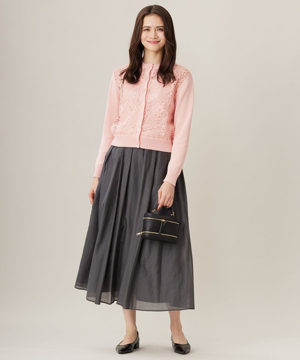 自由区 【洗える】エアリータック スカート 