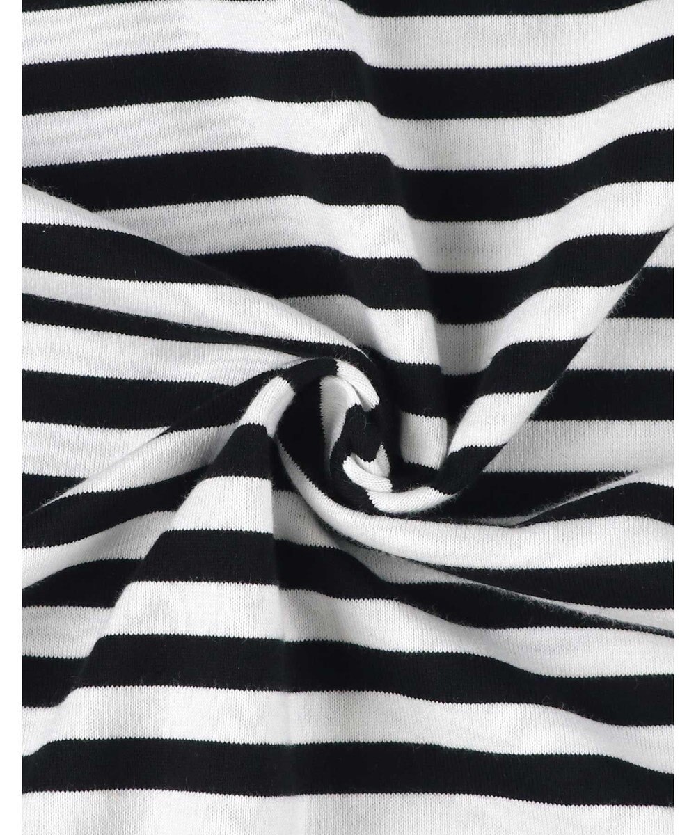 une nana cool MADE WITH LIBERTY FABRIC 綿100％ボーダー 半袖ワンピース 