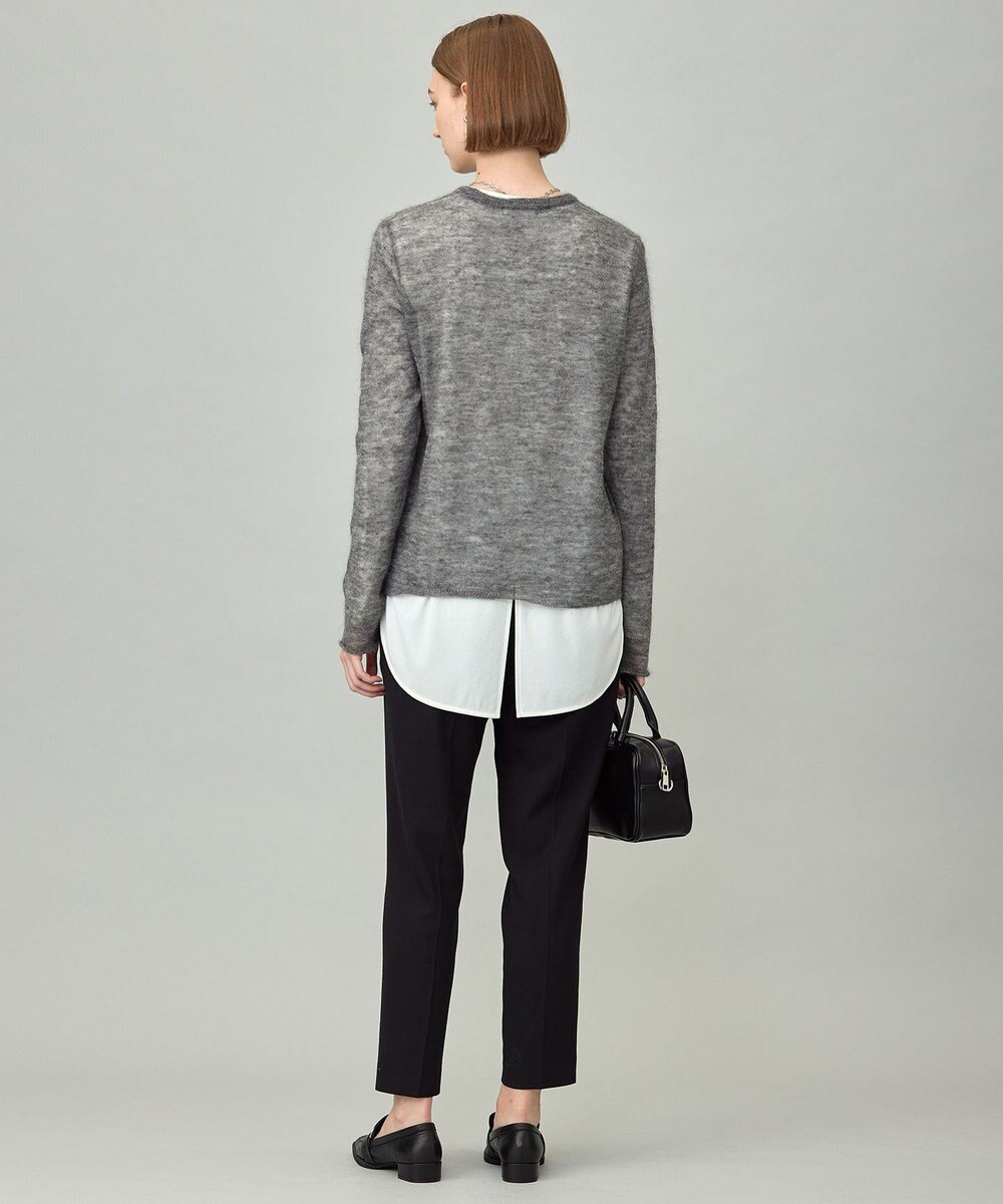 ICB 【洗える】 シルキーシアーモヘヤ ニットプルオーバー 