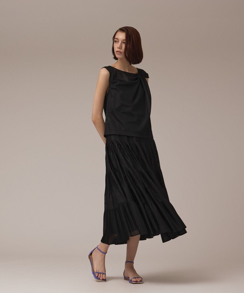 GRACE CONTINENTAL オーガンドレープトップ 