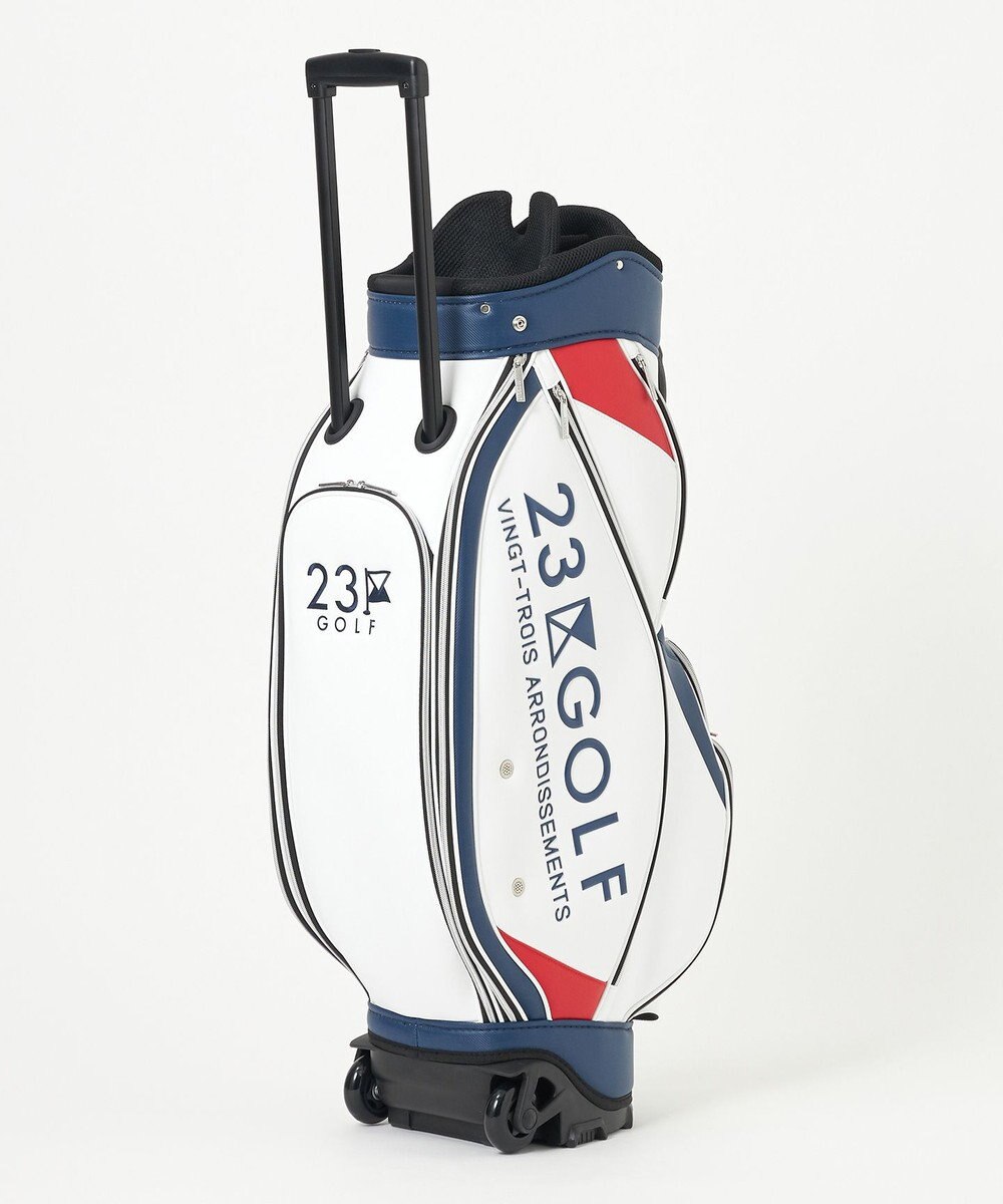 23区GOLF 【UNISEX】セルフスタンドバッグ内蔵キャディバッグ キャリー付き 練習や電車移動に◎ 
