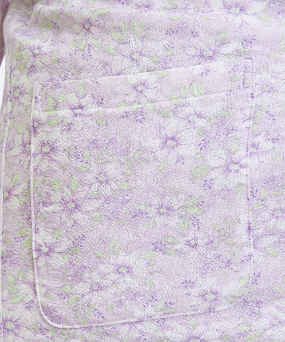 Wing 【数量限定　特別価格】 パジャマ 長袖 長ズボン 綿混(本体) キルトニット素材 保温性 あたたかい 前開きタイプ 丸首 花柄 レディース EP6914 ウイング／ワコール 