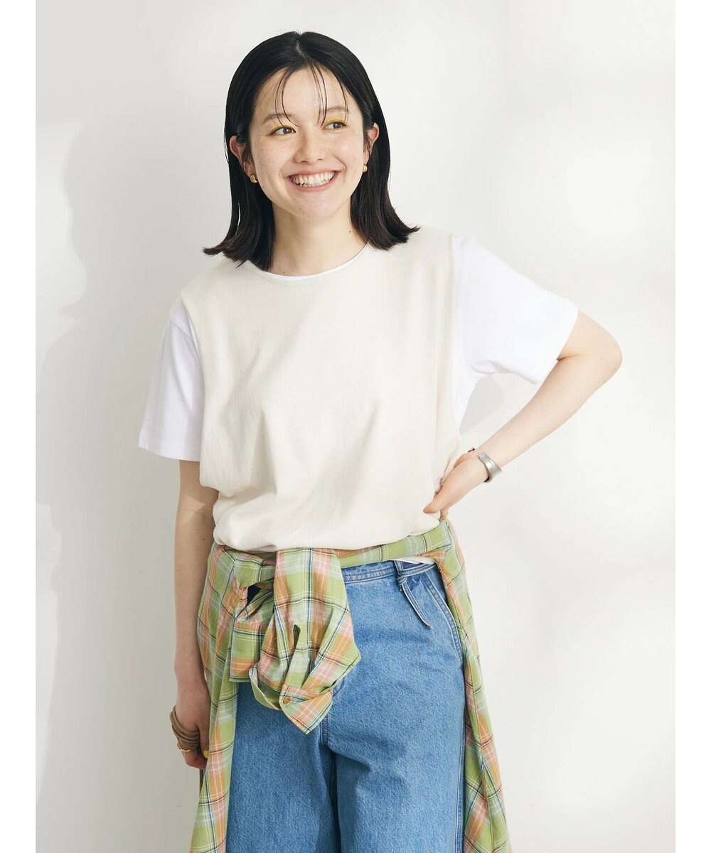 CRAFT STANDARD BOUTIQUE ＳＥＴ　カットプルオーバー＋ニットベスト 