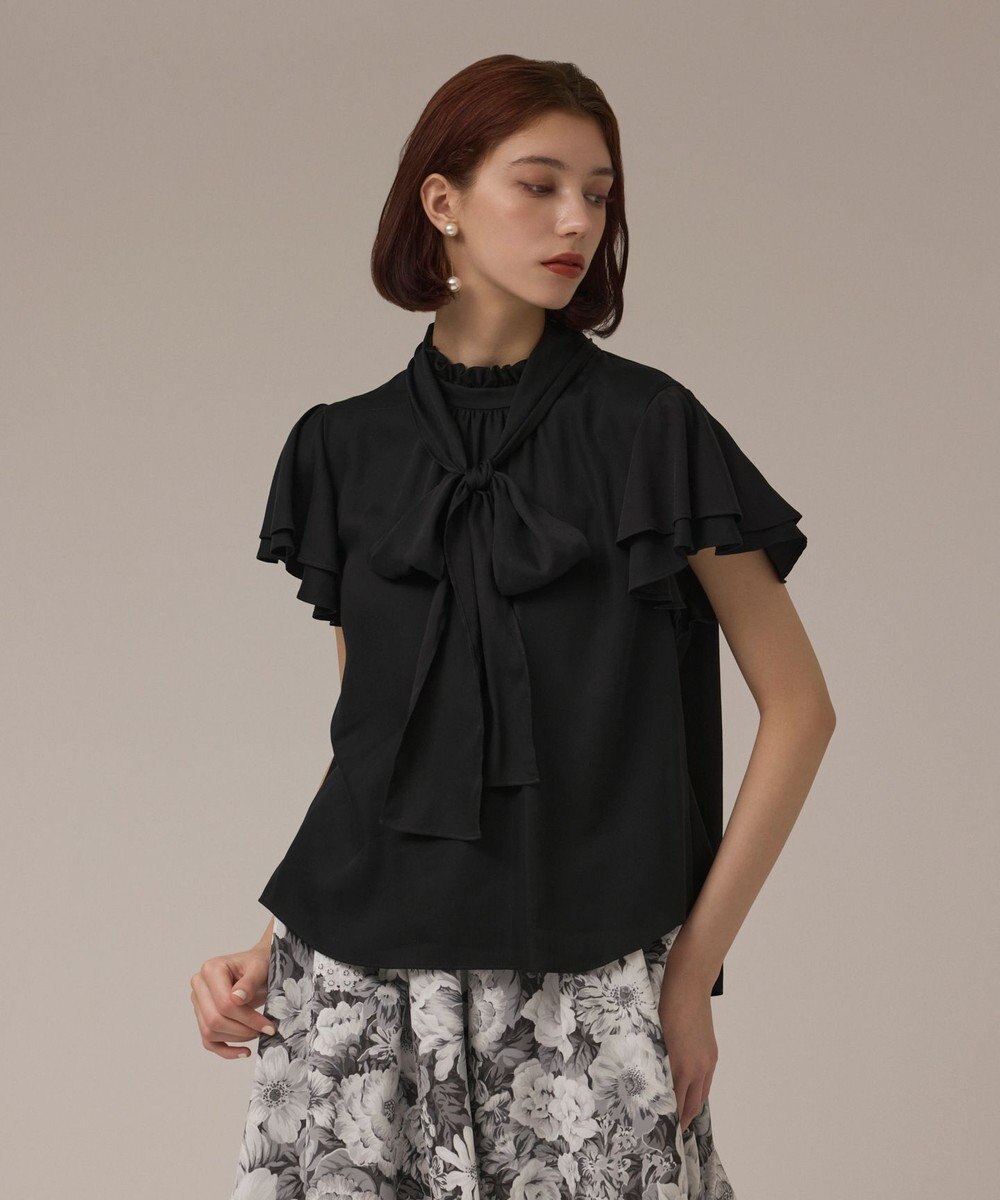 GRACE CONTINENTAL フリルボウタイブラウス 