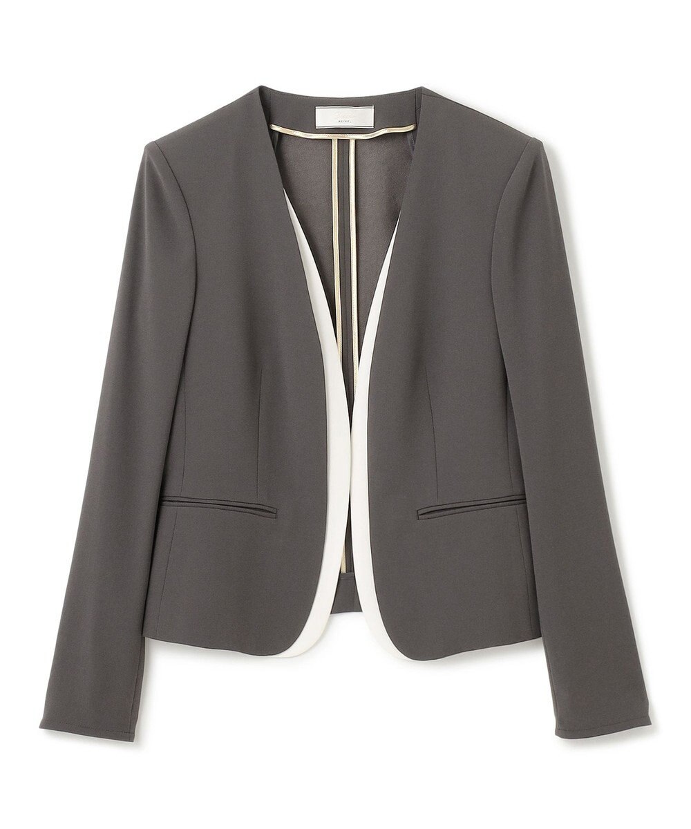 BEIGE， 【洗える・VERY NaVY 11月号掲載】CINDY / ダブルカラージャケット 