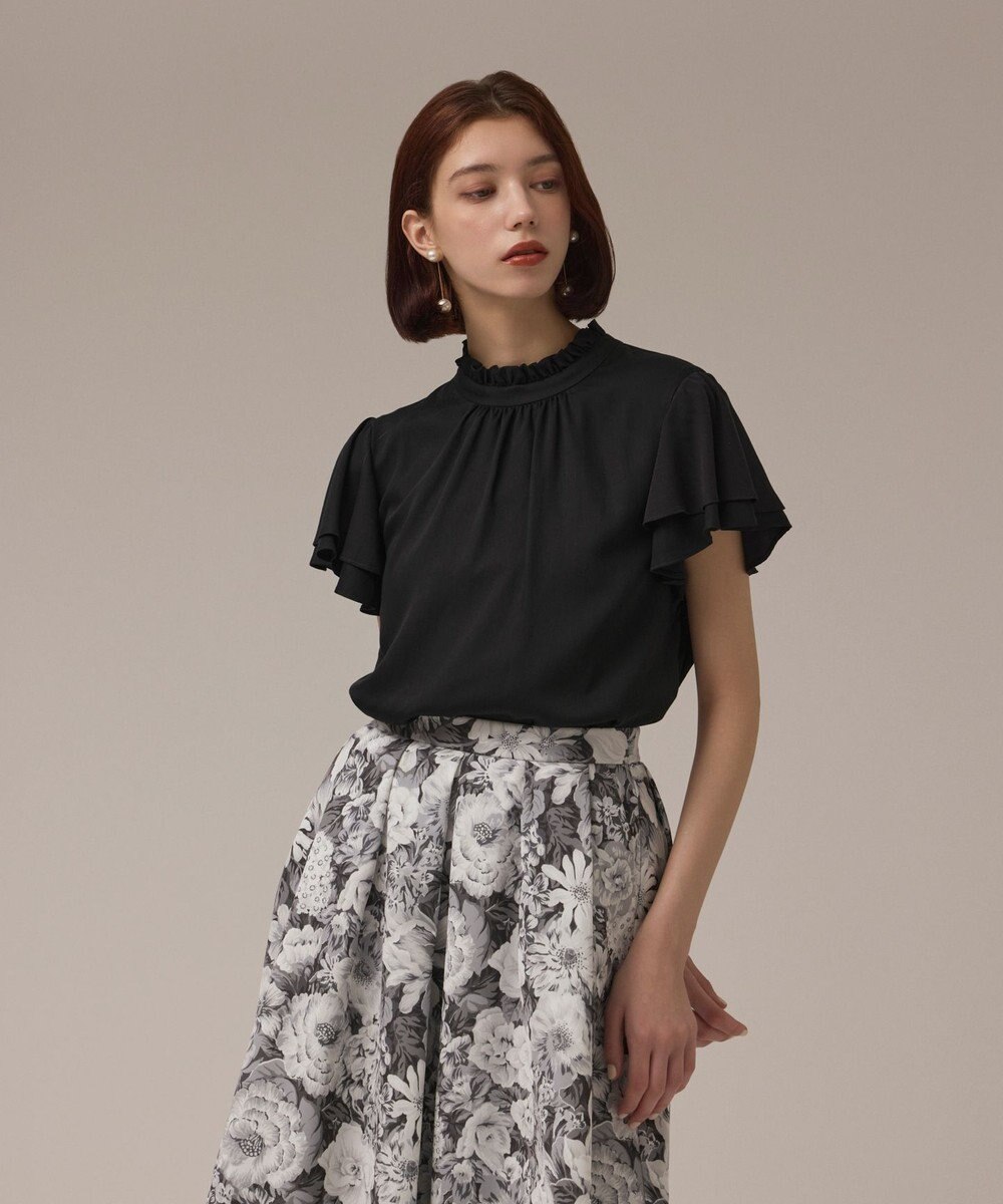 GRACE CONTINENTAL フリルボウタイブラウス 