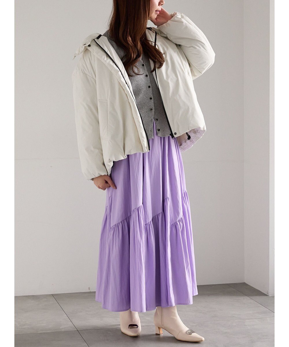 Te chichi スタンドカラーショートダウンジャケット 