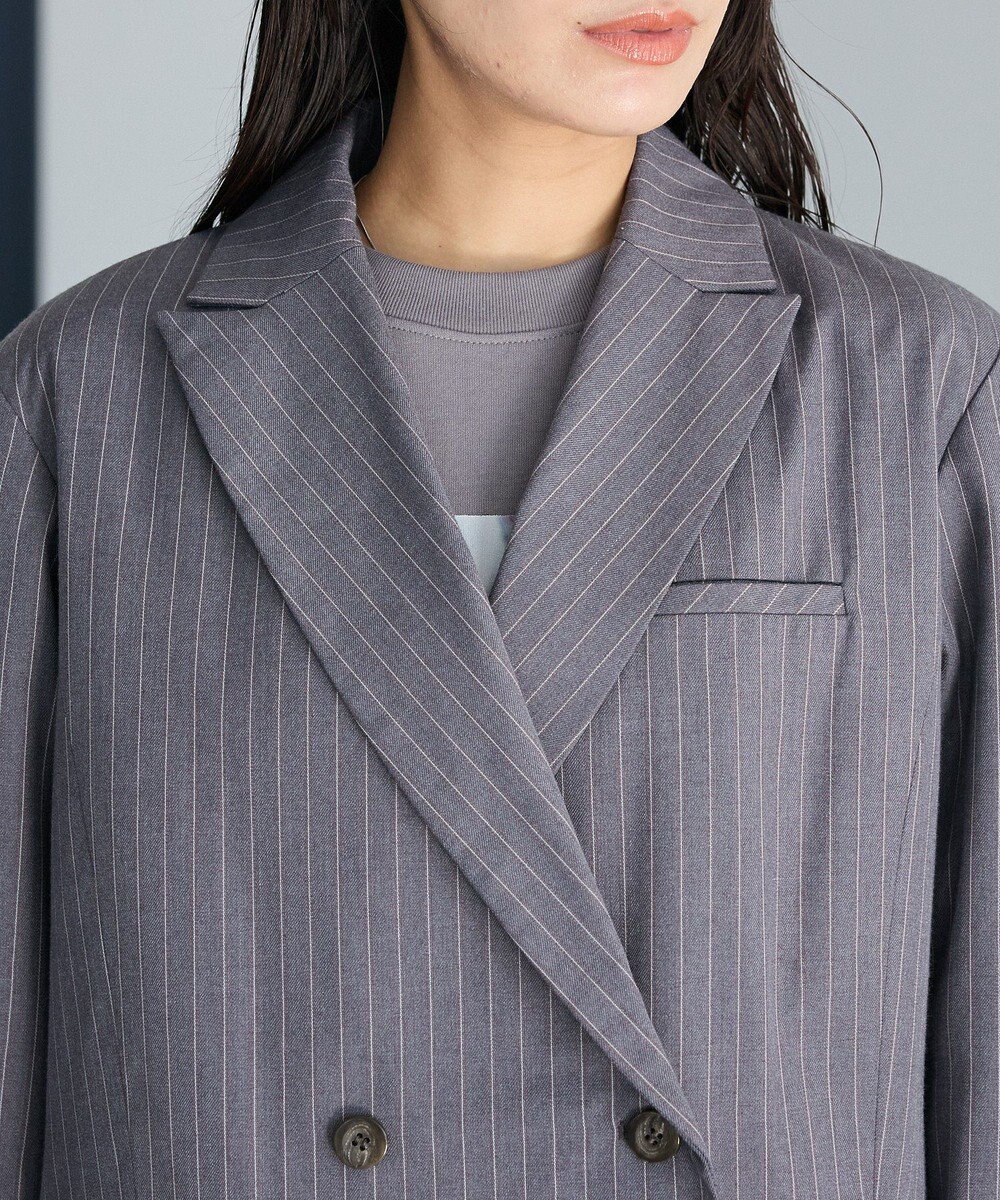 CRAFT STANDARD BOUTIQUE ストライプダブルジャケット 