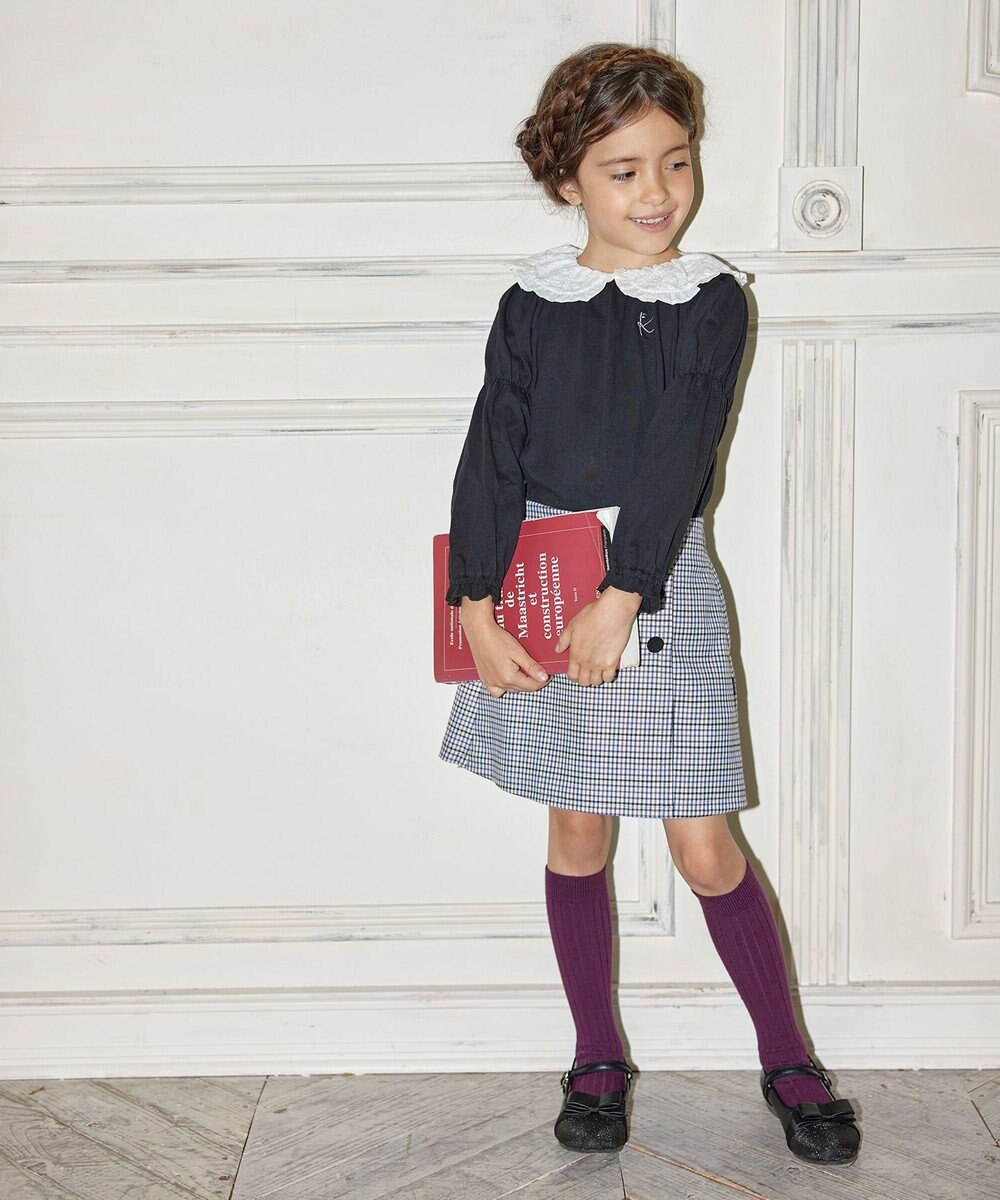 組曲 KIDS 【110-140cm】ビッグカラー ブラウス 