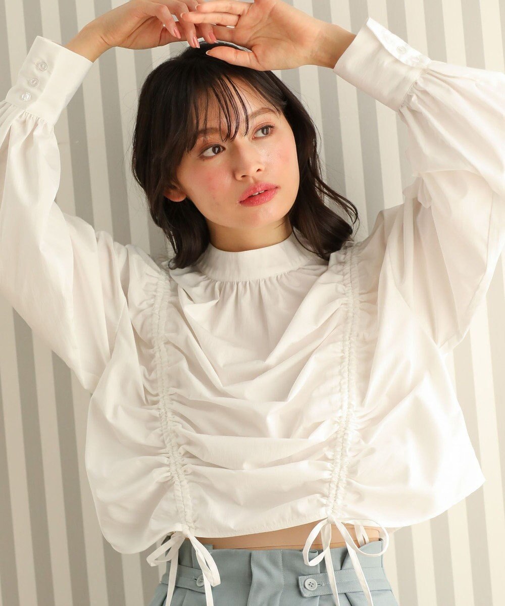 Green Parks ・ＡＮＤＳＥＡＲＣＨ　ドロストリボンブラウス 