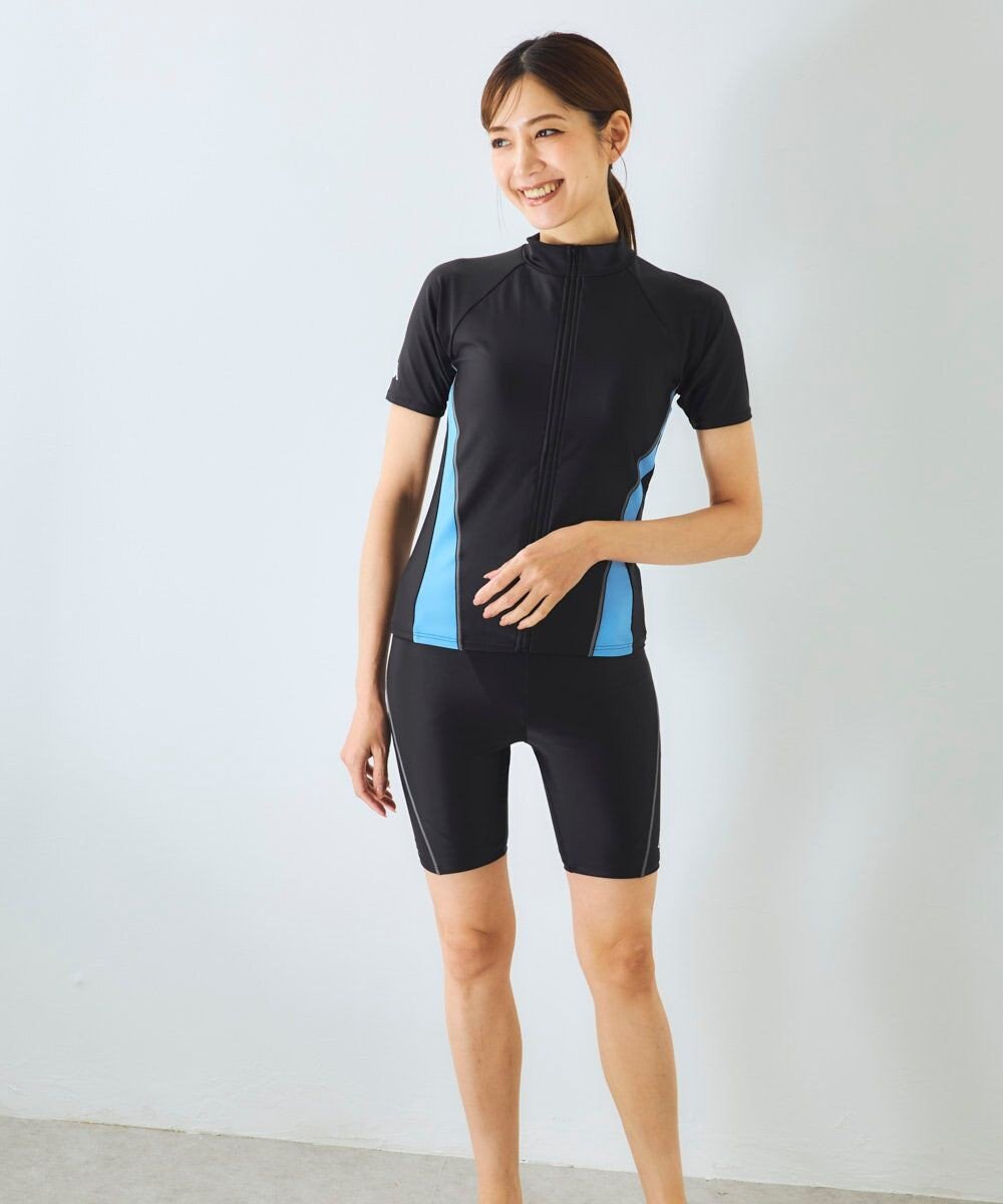 OP／FILA 【Kappa】フルジップ半袖セパレート水着 