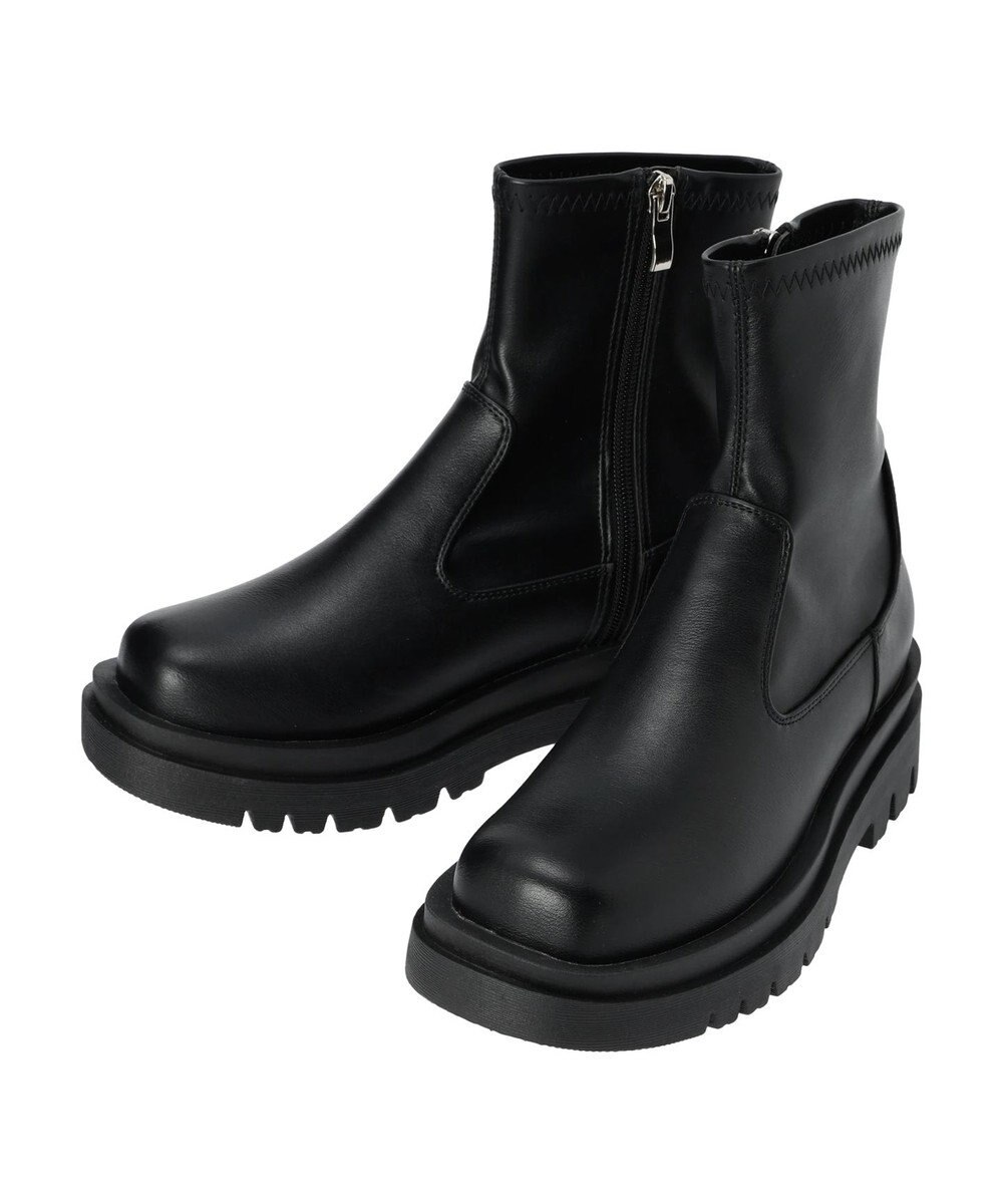 Green Parks ・ＬＥＮＡ　ストレッチ厚底ショートブーツ 