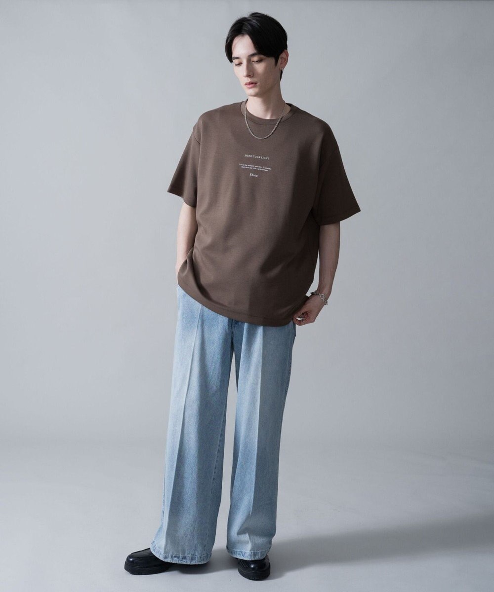 WEGO 【2点SET】アクセ付きフォトグラフィックT（SS） 