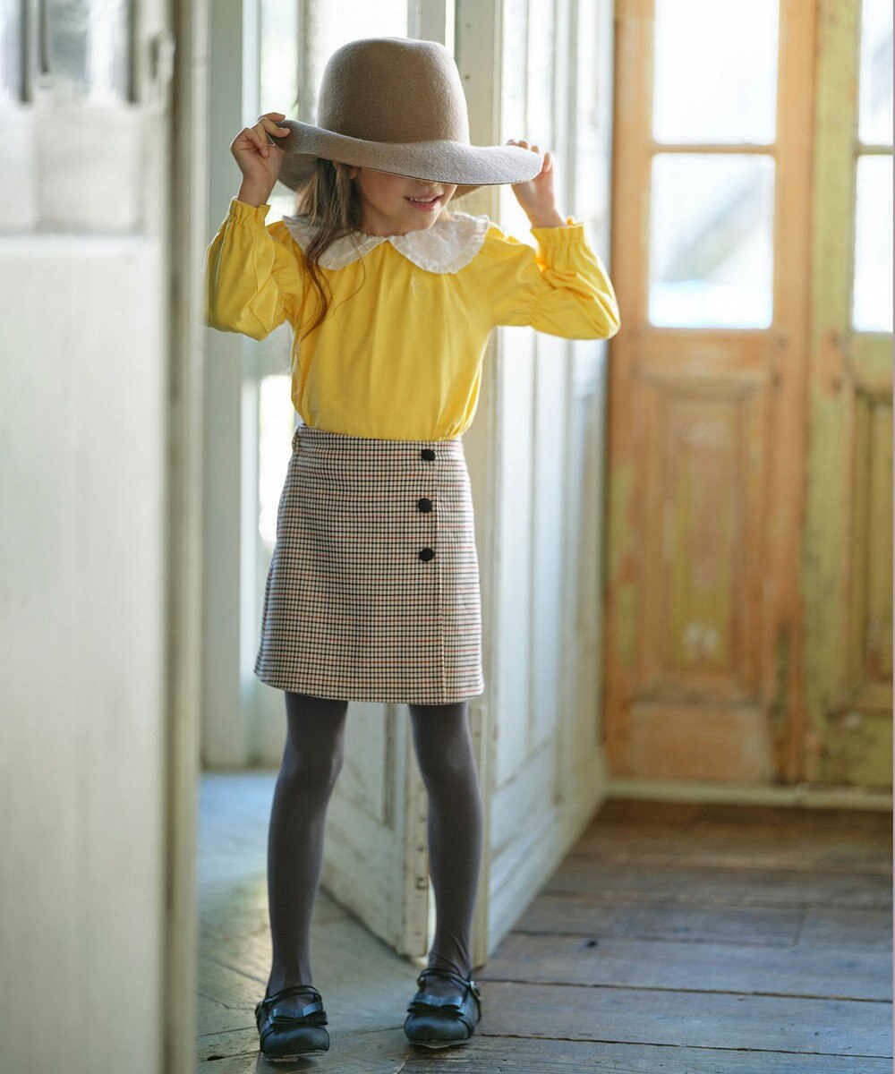 組曲 KIDS 【110-140cm】ビッグカラー ブラウス 