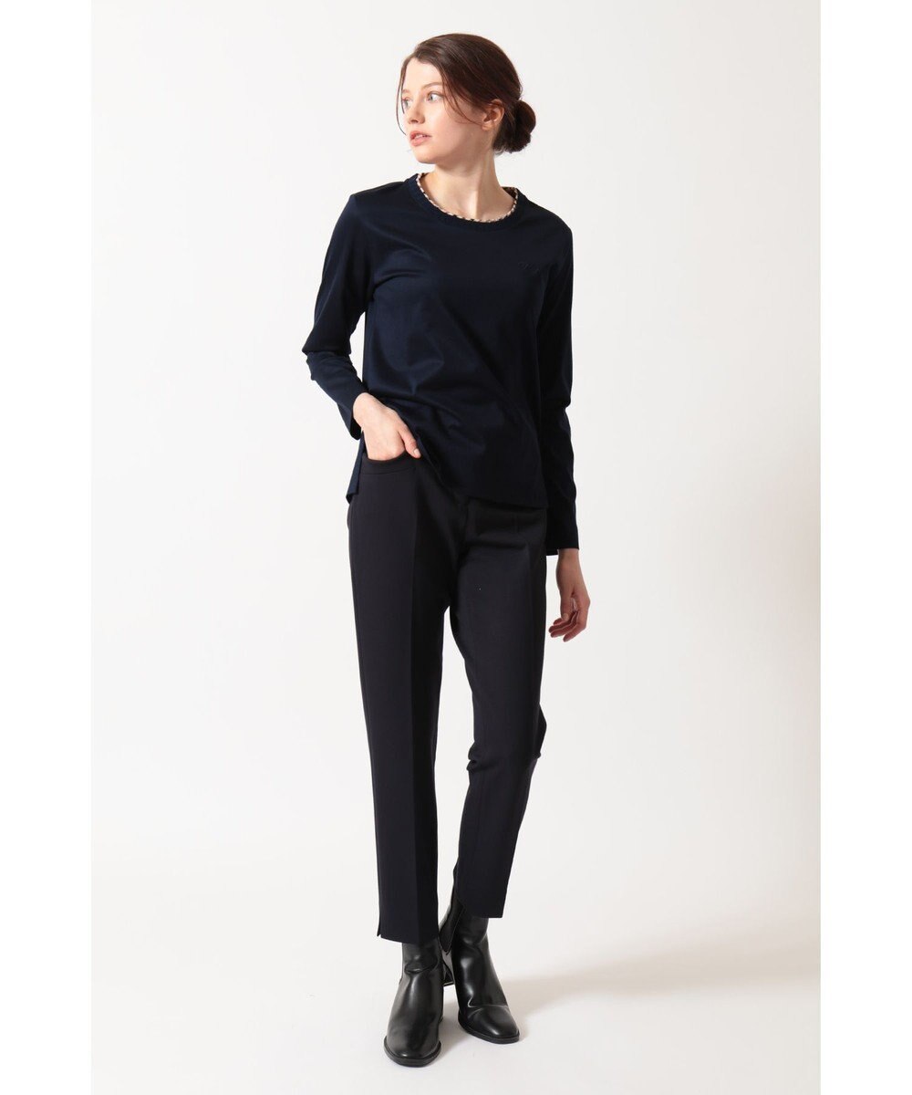 DAKS ミニハウスチェック襟 ダブルカラーTシャツ 