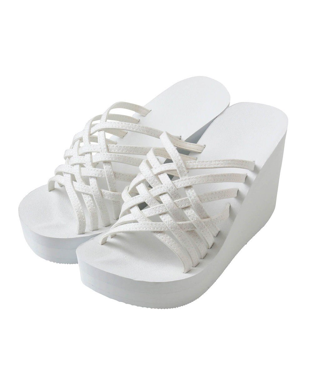 San-ai Resort（三愛水着楽園） 【SALE】グリッター厚底ビーチサンダル【San-ai Resort（サンアイリゾート）】 