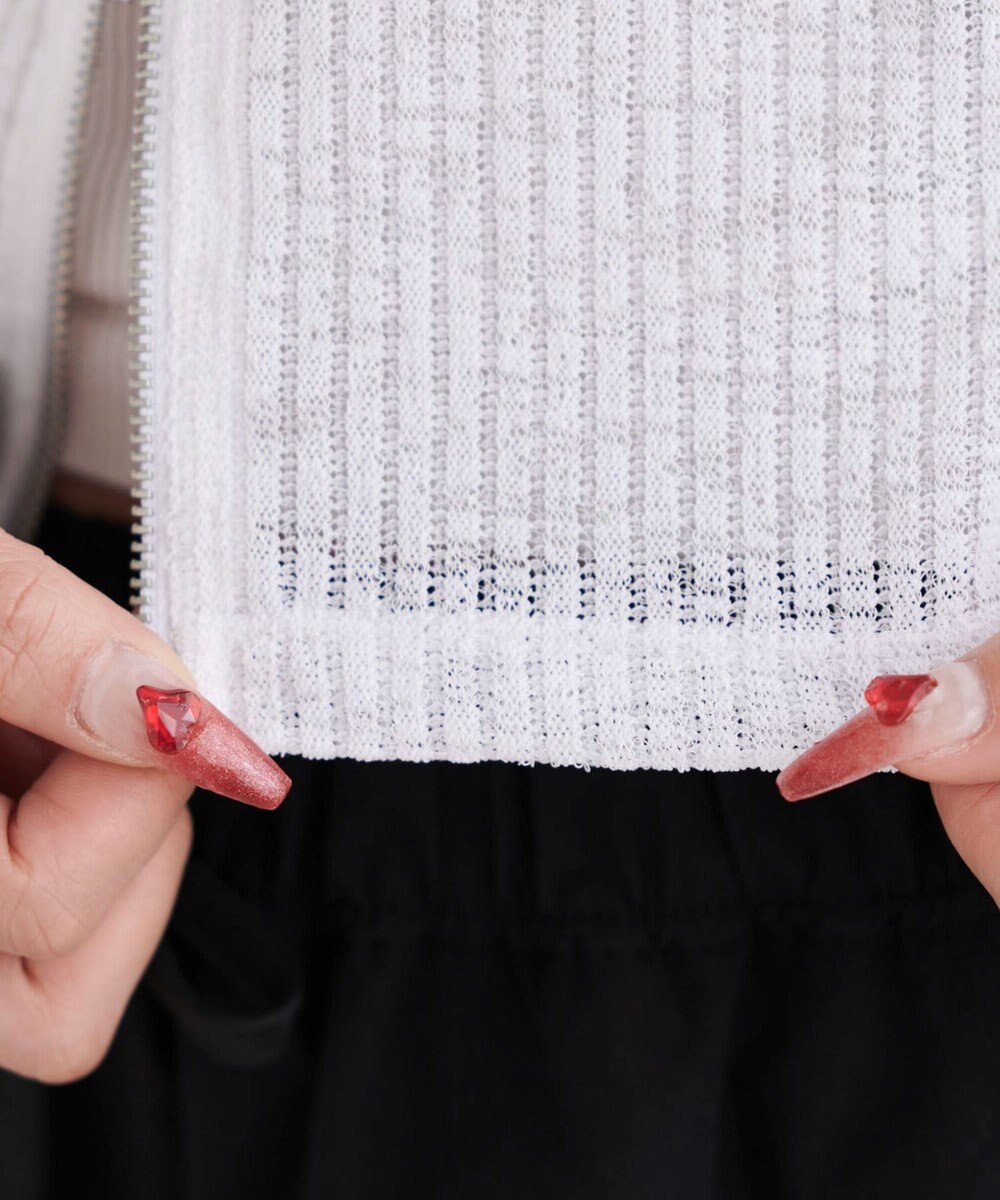 WEGO グラフィックシアーリブパーカー 