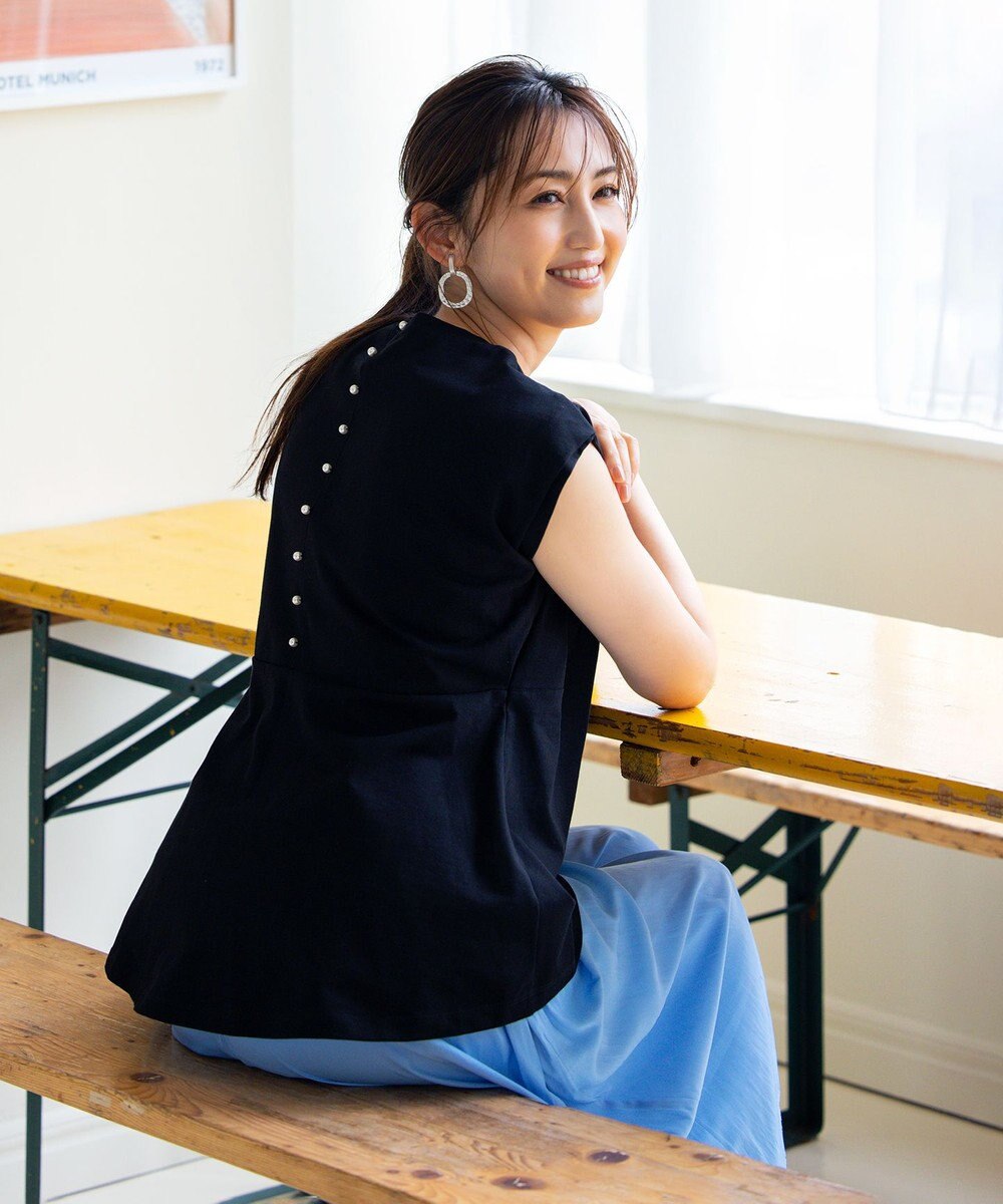 組曲 【新色追加・ウエスト調整可】ギャザーライトデシン パンツ 