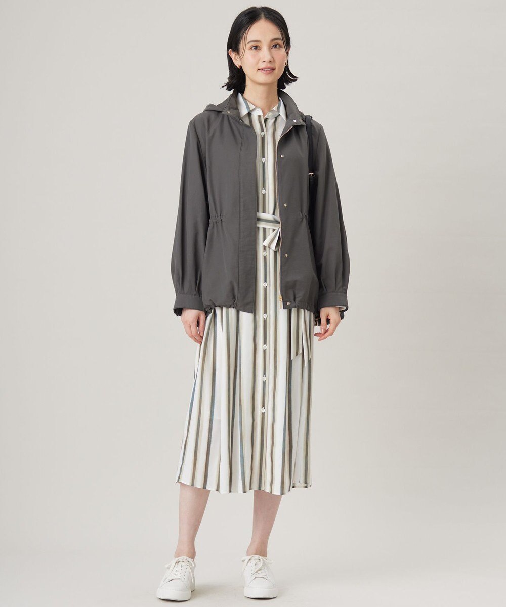 自由区 S 【カタログ掲載・洗える】ストライププリント ワンピース 