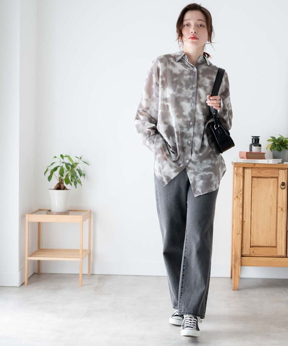 WEGO ボリュームスリーブシアーシャツ 