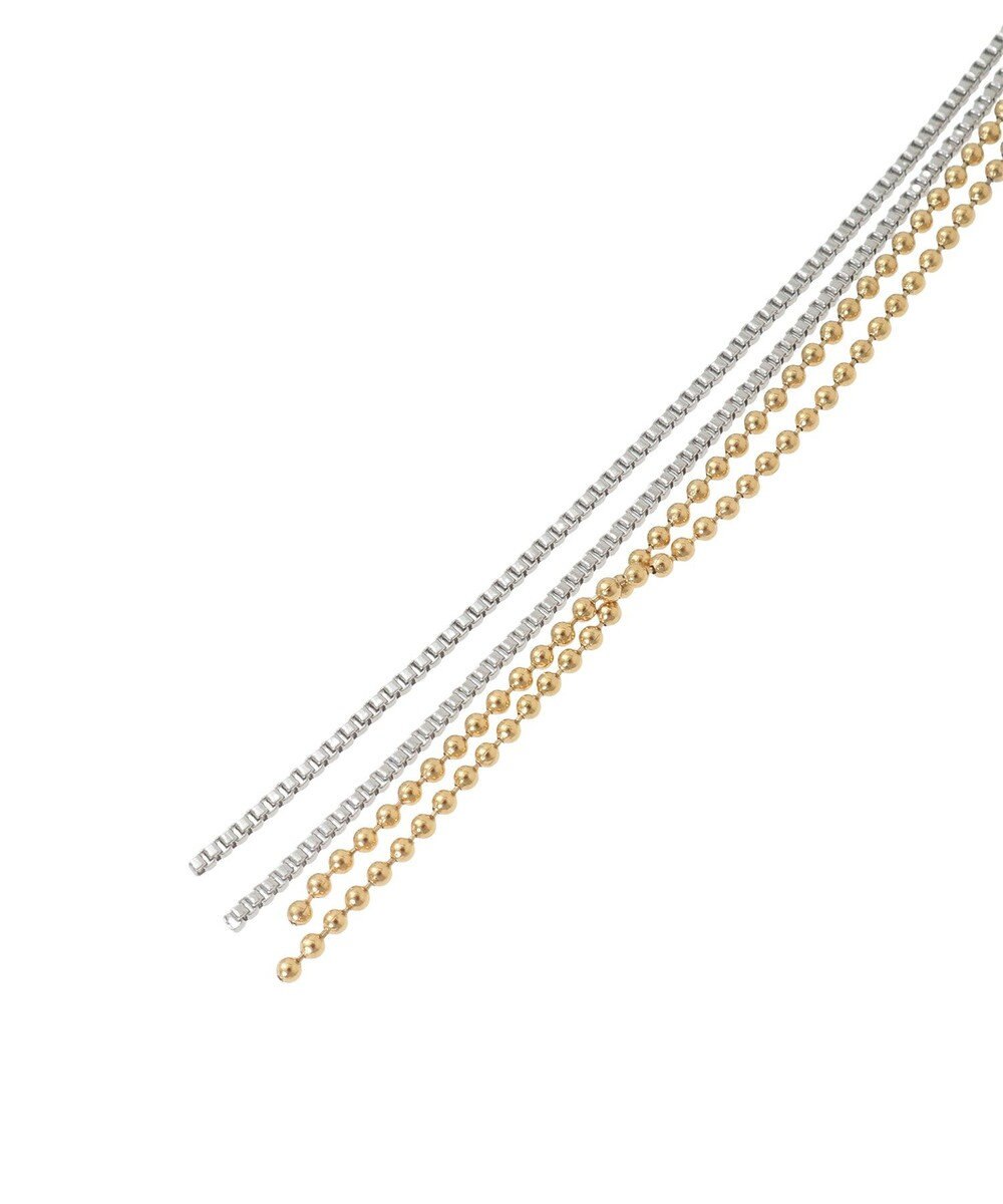 AMERICAN HOLIC 【ステンレス】2ラインネックレス 